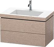 Duravit L-Cube Тумба с раковиной подвесн. и 2-мя ящ. 80x48x50h см, цвет: дуб кашемировый LC6927N1111