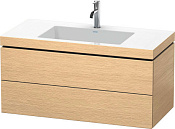 Duravit L-Cube Тумба с раковиной подвесная и 2-мя ящ. 100x48x50h см, цвет: дуб браш. LC6928O1212