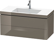 Duravit L-Cube Тумба с раковиной и 2-мя ящ. 100x48x50h см, цвет: фланелево-серый LC6928O9090