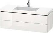 Duravit L-Cube Тумба с раковиной подвесная и 2-мя ящиками 120x48x50h см, цвет: белый LC6929N1818