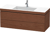 Duravit L-Cube Тумба с раковиной и 2-мя ящ. 120x48x50h см, цвет: орех американский LC6929O1313