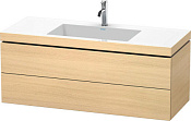 Duravit L-Cube Тумба с раковиной и 2-мя ящ. 120x48x50h см, цвет: дуб средиземноморский LC6929O7171