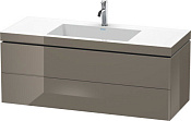 Duravit L-Cube Тумба с раковиной и 2-мя ящ. 120x48x50h см, цвет: фланелево-серый LC6929O8989