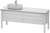 Duravit Luv Тумба под столешницу напольная с 4-мя ящиками 173,3x57x74,3h см, цвет: белый LU9568L3636