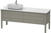 Duravit Luv Тумба под столешницу напольная 173,3x57x74,3h см, цвет: каменно-серый LU9568L9292