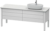 Duravit Luv Тумба под столешницу напольная с 4-мя ящиками 173,3x57x74,3h см, цвет: белый LU9568R3636