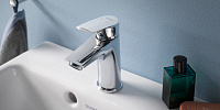 Duravit No.1 Смеситель для раковины S MinusFlow, с донным клапаном, цвет: хром N11012001010