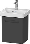 Duravit No.1 Тумба под раковину подвесная 39x34,6x47,8h см, цвет: графит матовый N14266L49490000