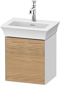 Duravit White Tulip Тумба под раковину 38,4x29,8x41h см, цвет: белый глянц./дуб натур. WT4240LH585