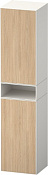 Duravit Zencha Шкаф-пенал подвесной 40х36х190h см, цвет: дуб натур./белый супермат. ZE1353L30840000
