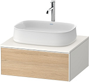 Duravit Zencha Тумба под раковину 65x55x28,1h см, цвет: дуб натур./белый супермат. ZE4810030840000