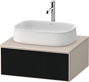 Duravit Zencha Тумба 65x55x28,1h см, цвет: черное стекло/серо-коричн. супермат. ZE4810063830000