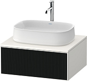 Duravit Zencha Тумба под рак. 65x55x28,1h см, цвет: черное стекло/белый супермат. ZE4810063840000