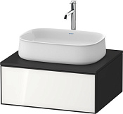 Duravit Zencha Тумба под рак. 65x55x28,1h см, цвет: белое стекло/графит супермат. ZE4810064800000