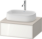 Duravit Zencha Тумба 65x55x28,1h см, цвет: белое стекло/cеро-коричн. супермат. ZE4810064830000