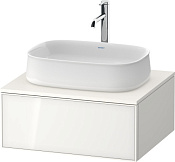 Duravit Zencha Тумба под раковину 65x55x28,1h см, цвет: белое стекло/белый супермат. ZE4810064840000