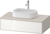 Duravit Zencha Тумба 100x55x28,1h см, цвет: белое стекло/cеро-коричн. супермат. ZE4811064830000