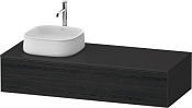 Duravit Zencha Тумба под раковину 130x55x28,1h см, цвет: дуб черный/графит супермат. ZE4812L16800000