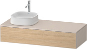 Duravit Zencha Тумба 130x55x28,1h см, цвет: дуб натур./серо-коричн. супермат. ZE4812L30830000