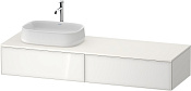 Duravit Zencha Тумба под рак. 160x55x28,1h см, цвет: белое стекло/белый супермат. ZE4814L64840000