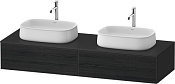 Duravit Zencha Тумба под две рак. 160x55x28,1h см, цвет: дуб черный/графит супермат. ZE4815B16800000