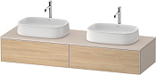 Duravit Zencha Тумба 160x55x28,1h см, цвет: дуб натур./серо-коричн. супермат. ZE4815B30830000