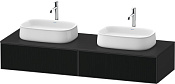 Duravit Zencha Тумба под рак. 160x55x28,1h см, цвет: черное стекло/графит супермат. ZE4815B63800000