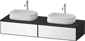 Duravit Zencha Тумба под рак. 160x55x28,1h см, цвет: белое стекло/графит супермат. ZE4815B64800000