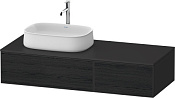 Duravit Zencha Тумба под раковину 130x55x28,1h см, цвет: дуб черный/графит супермат. ZE4816016800000