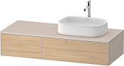 Duravit Zencha Тумба 130x55x28,1h см, цвет: дуб натур./серо-коричн. супермат. ZE4817030830000