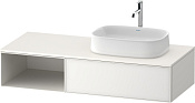 Duravit Zencha Тумба под рак. 130x55x28,1h см, цвет: белое стекло/белый супермат. ZE4819064840000