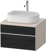 Duravit Zencha Тумба 65x55x44,2h см, цвет: дуб черный/серо-коричн. супермат. ZE4820016830000