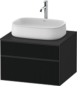 Duravit Zencha Тумба под рак. 65x55x44,2h см, цвет: черное стекло/графит супермат. ZE4820063800000