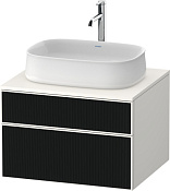 Duravit Zencha Тумба под рак. 65x55x44,2h см, цвет: черное стекло/белый супермат. ZE4820063840000