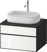 Duravit Zencha Тумба под рак. 65x55x44,2h см, цвет: белое стекло/графит супермат. ZE4820064800000