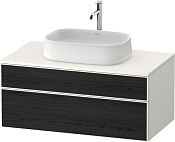 Duravit Zencha Тумба под раковину 100x55x44,2h см, цвет: дуб черный/белый супермат. ZE4821016840000