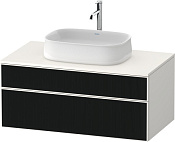 Duravit Zencha Тумба под рак. 100x55x44,2h см, цвет: черное стекло/белый супермат. ZE4821063840000