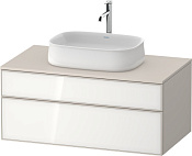 Duravit Zencha Тумба 100x55x44,2h см, цвет: белое стекло/cеро-коричн. супермат. ZE4821064830000