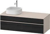 Duravit Zencha Тумба 130x55x44,2h см, цвет: дуб черный/серо-коричн. супермат. ZE4822L16830000