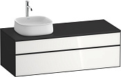 Duravit Zencha Тумба под рак. 130x55x44,2h см, цвет: белое стекло/графит супермат. ZE4822L64800000