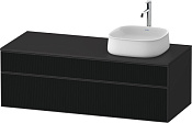 Duravit Zencha Тумба под рак. 130x55x44,2h см, цвет: черное стекло/графит супермат. ZE4822R63800000