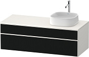 Duravit Zencha Тумба под рак. 130x55x44,2h см, цвет: черное стекло/белый супермат. ZE4822R63840000