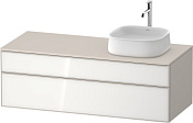 Duravit Zencha Тумба 130x55x44,2h см, цвет: белое стекло/cеро-коричн. супермат. ZE4822R64830000