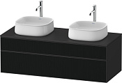 Duravit Zencha Тумба под рак. 130x55x44,2h см, цвет: черное стекло/графит супермат. ZE4823B63800000