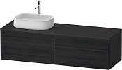 Duravit Zencha Тумба под раковину 160x55x44,2h см, цвет: дуб черный/графит супермат. ZE4824L16800000