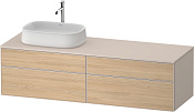 Duravit Zencha Тумба 160x55x44,2h см, цвет: дуб натур./серо-коричн. супермат. ZE4824L30830000