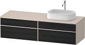 Duravit Zencha Тумба 160x55x44,2h см, цвет: дуб черный/серо-коричн. супермат. ZE4824R16830000