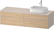 Duravit Zencha Тумба 160x55x44,2h см, цвет: дуб натур./серо-коричн. супермат. ZE4824R30830000