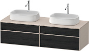 Duravit Zencha Тумба 160x55x44,2h см, цвет: дуб черный/серо-коричн. супермат. ZE4825B16830000