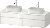 Duravit Zencha Тумба под рак. 160x55x44,2h см, цвет: белое стекло/белый супермат. ZE4825B64840000